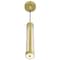 Cwi Lighting Neva 3 in LED Integrated Satin Gold Pendant 1343P3-602-C - alternate 5